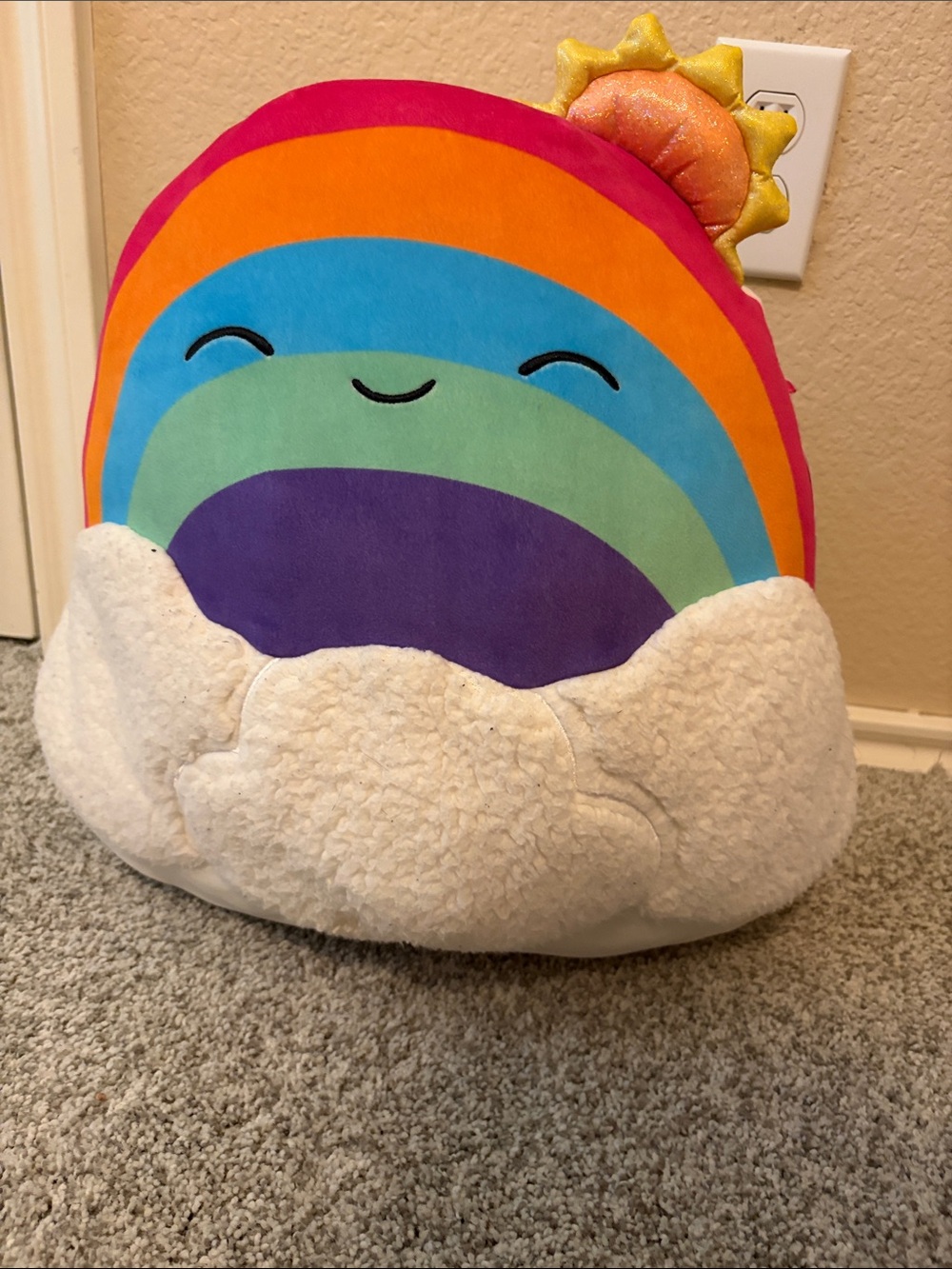 Squishmallows Rainbow Cloud Plush - Sunshine